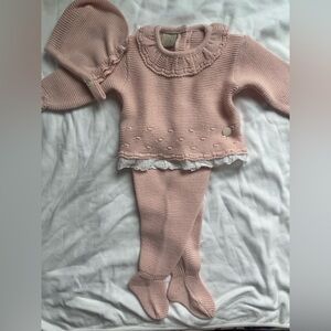 Pink Knit Kids Matching Set